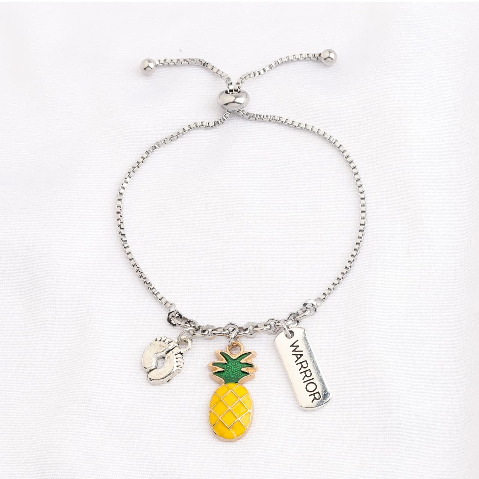 MYOSPARK IVF Fertility Wish Gift IVF Infertility Warrior Pineapple Bracelet IVF Encouragement Gifts for Women (Fertility Wish BR)