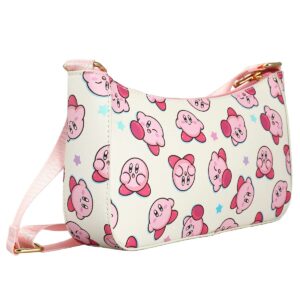 Kirby Character Repeat Print White Handbag OSFA