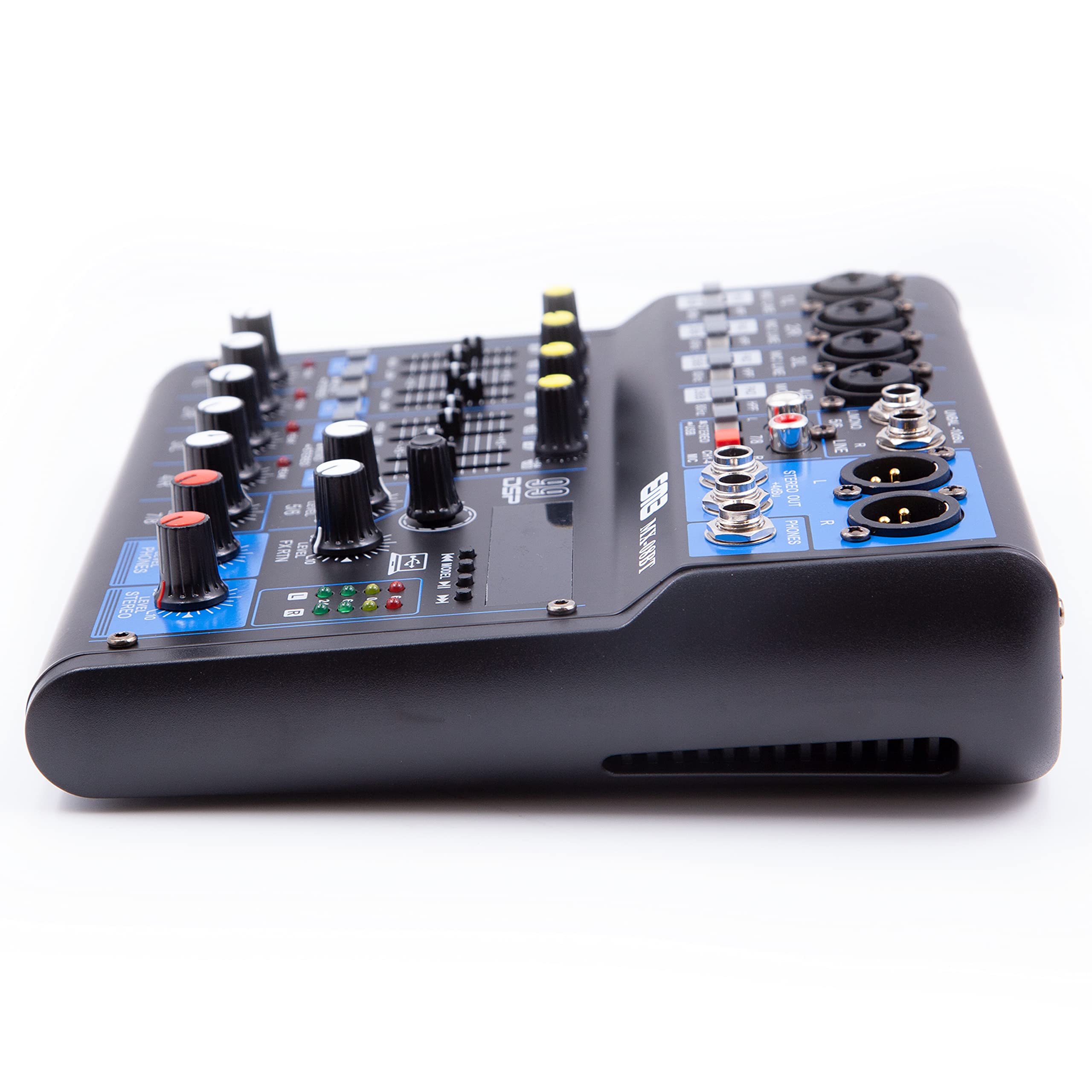 EMB MX08BT 99 DSP 8-Channel Audio Mixer Mixing Console MP3 Sound Desk With Bluetooth