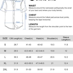 Men's Fishing Shirts with Zipper Pockets UPF 50+ Lightweight Cool Short Sleeve Button Down Shirts for Men Casual Hiking(Sunlit, Large)