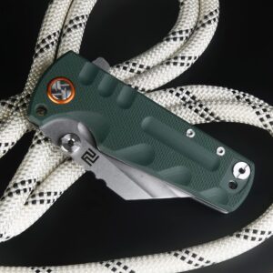 ARTISANCUTLERY Tactical Knife Proponent Folding Knife D2 Steel Blade with G10 Handle Fixed Blade EDC Knife for Hunting,Camping and Outdoor 1820P Green