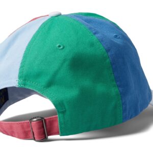 POLO RALPH LAUREN Color-Blocked Chino Ball Cap Elite Blue/Raft Green Multi One Size