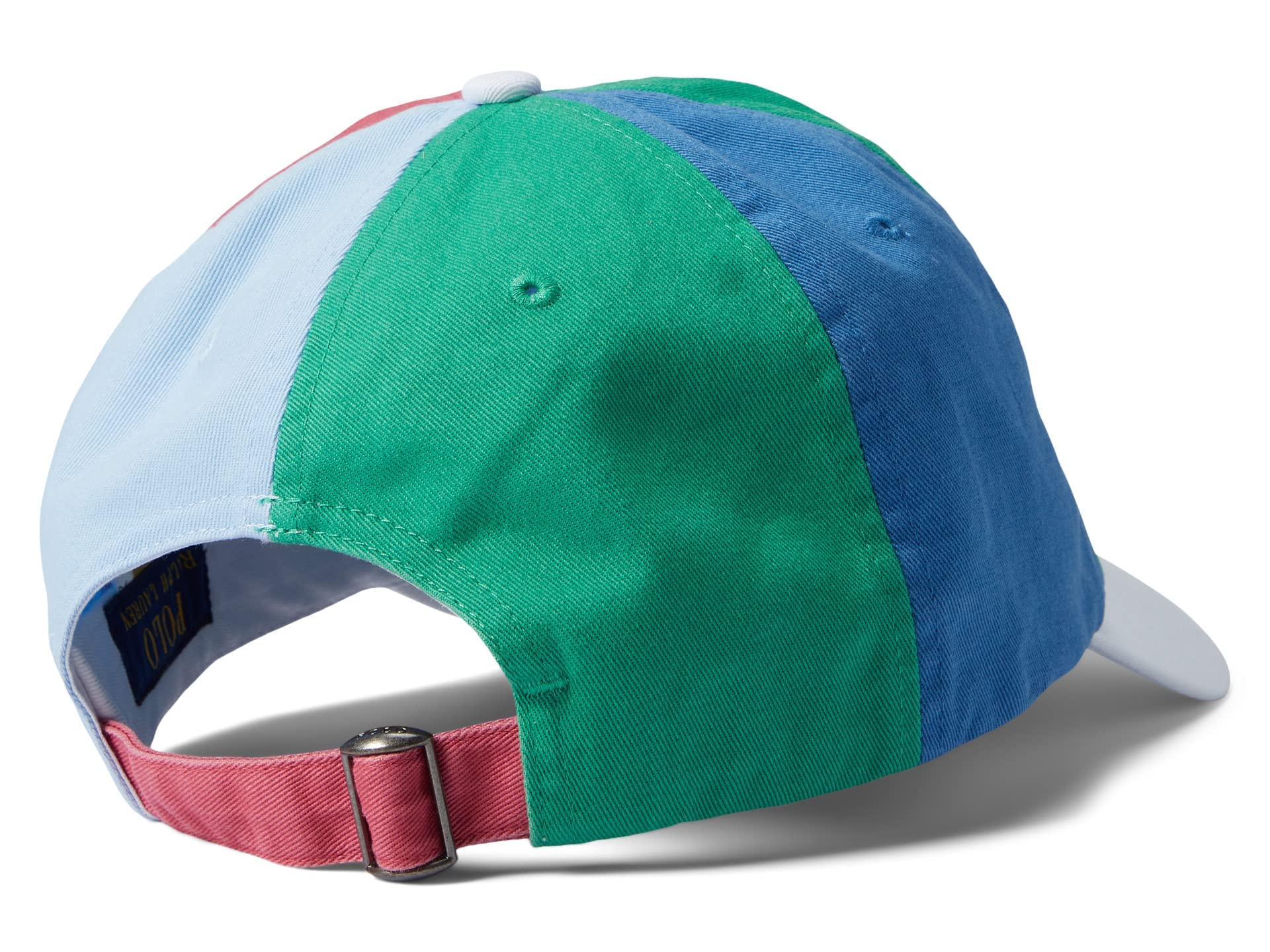 POLO RALPH LAUREN Color-Blocked Chino Ball Cap Elite Blue/Raft Green Multi One Size