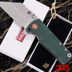 ARTISANCUTLERY Tactical Knife Proponent Folding Knife D2 Steel Blade with G10 Handle Fixed Blade EDC Knife for Hunting,Camping and Outdoor 1820P Green