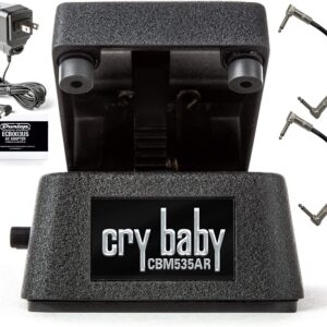 Briskdrop Dunlop CBM535AR Cry Baby Q Mini Auto-Return Wah Pedal Bundle with Dunlop ECB003 Power Supply and Patch Cables,CBM535ARbundle