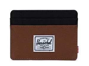 herschel charlie rfid, saddle/black, one size