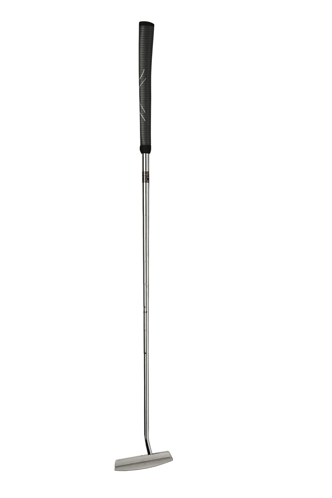 Bell N-360 No-Offset Single Bend CNC Milled Upright Lie Toe Balance Golf Putter (75 Degree Lie) + Tacki-Mac Black Jumbo Grip | Made in USA (Right, 33)