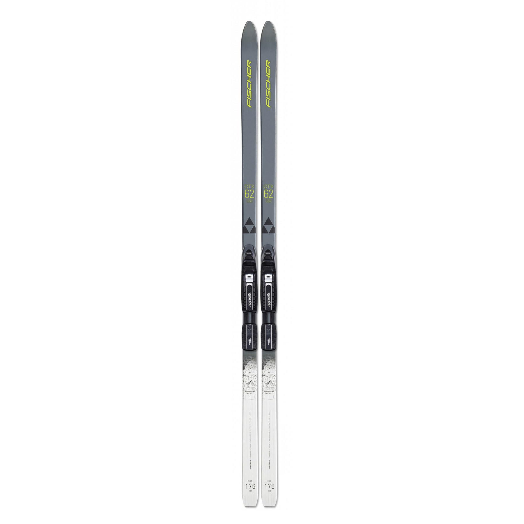 FISCHER Adult Spider 62 Crown Xtralite Adventure Lightweight Steel-Edge Nordic Skis Without Bindings, 179