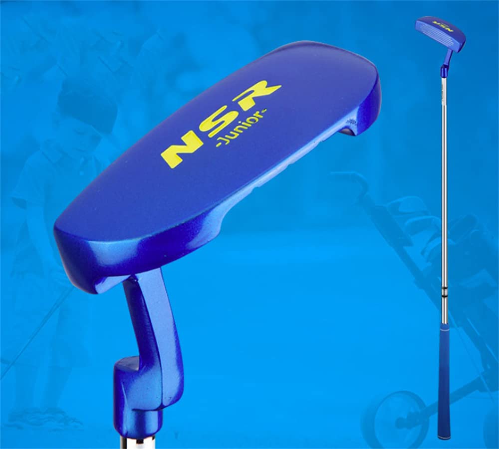 Golf Putters Kids Left Handed Beginners Practice Golf Clubs 3-12 Children Outdoor Golf Sports (Blue,for 9-12Y)