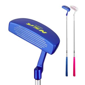 Golf Putters Kids Left Handed Beginners Practice Golf Clubs 3-12 Children Outdoor Golf Sports (Blue,for 9-12Y)