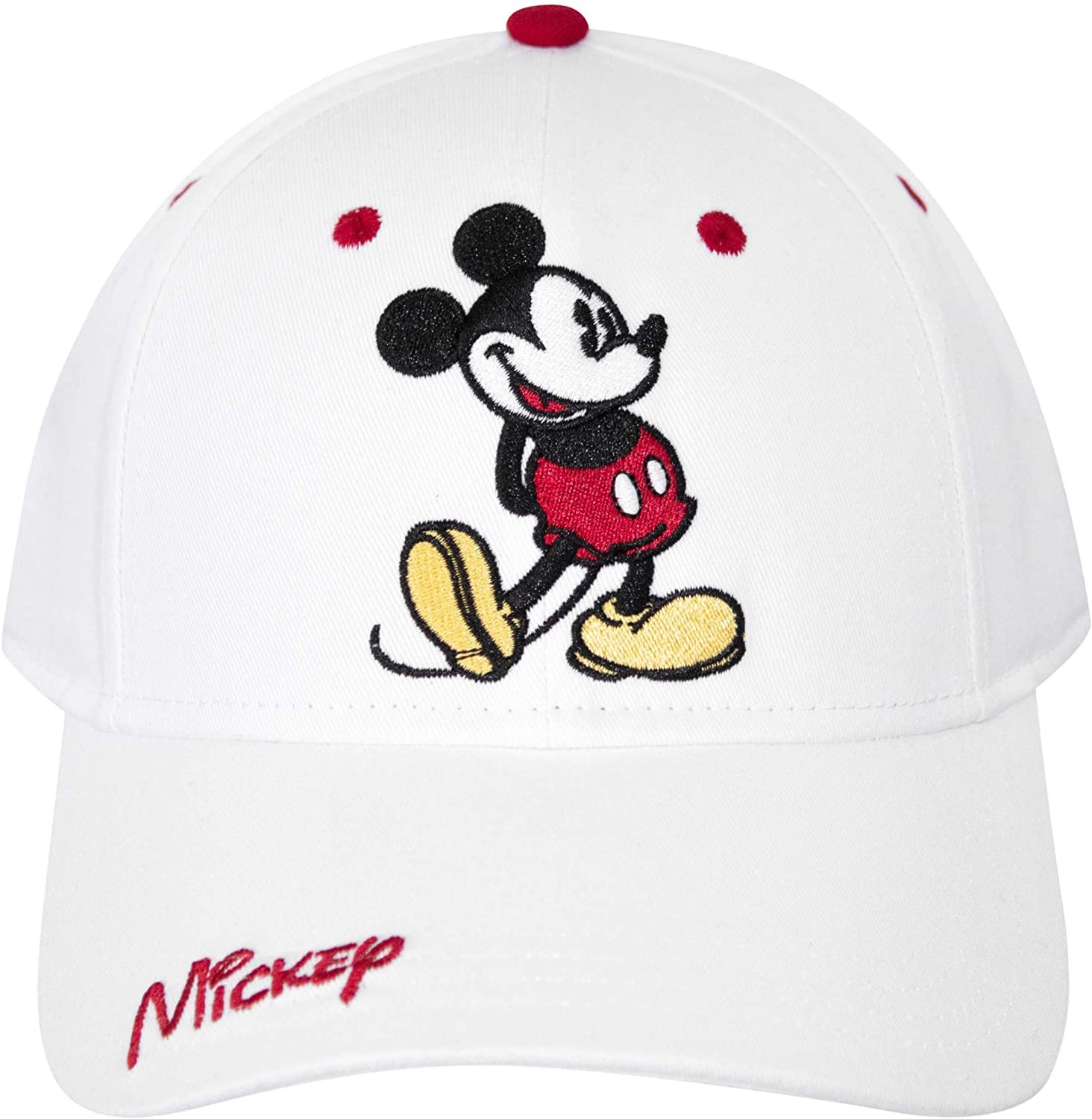 Disney Classic Embroidered Mickey Mouse Baseball Hat (Non Florida Namedrop)