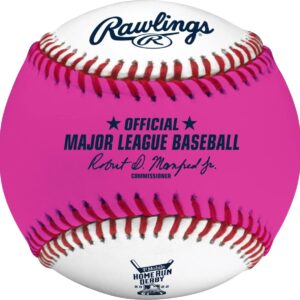 Rawlings 2022 MLB All-Star Game Official Pink Home Run Derby Moneyball Baseball in Cube - Los Angeles, CA.