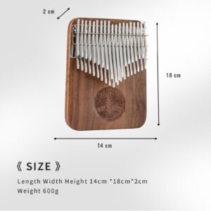 LOOP Kalimba Thumb Piano 32 Key C-Tuned Musical Instruments Double Layer Flat Board Popular Board Instrument with Kalimba Song Book,Tuning & More for Children Adults Beginners and Professionals