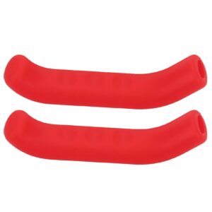 estink bicycle brake lever case, mountain bike brake handle cover, non slip silicone handlebar sleeve for bicycle bmx cycling, 1.3 x 7.5 cm(red)