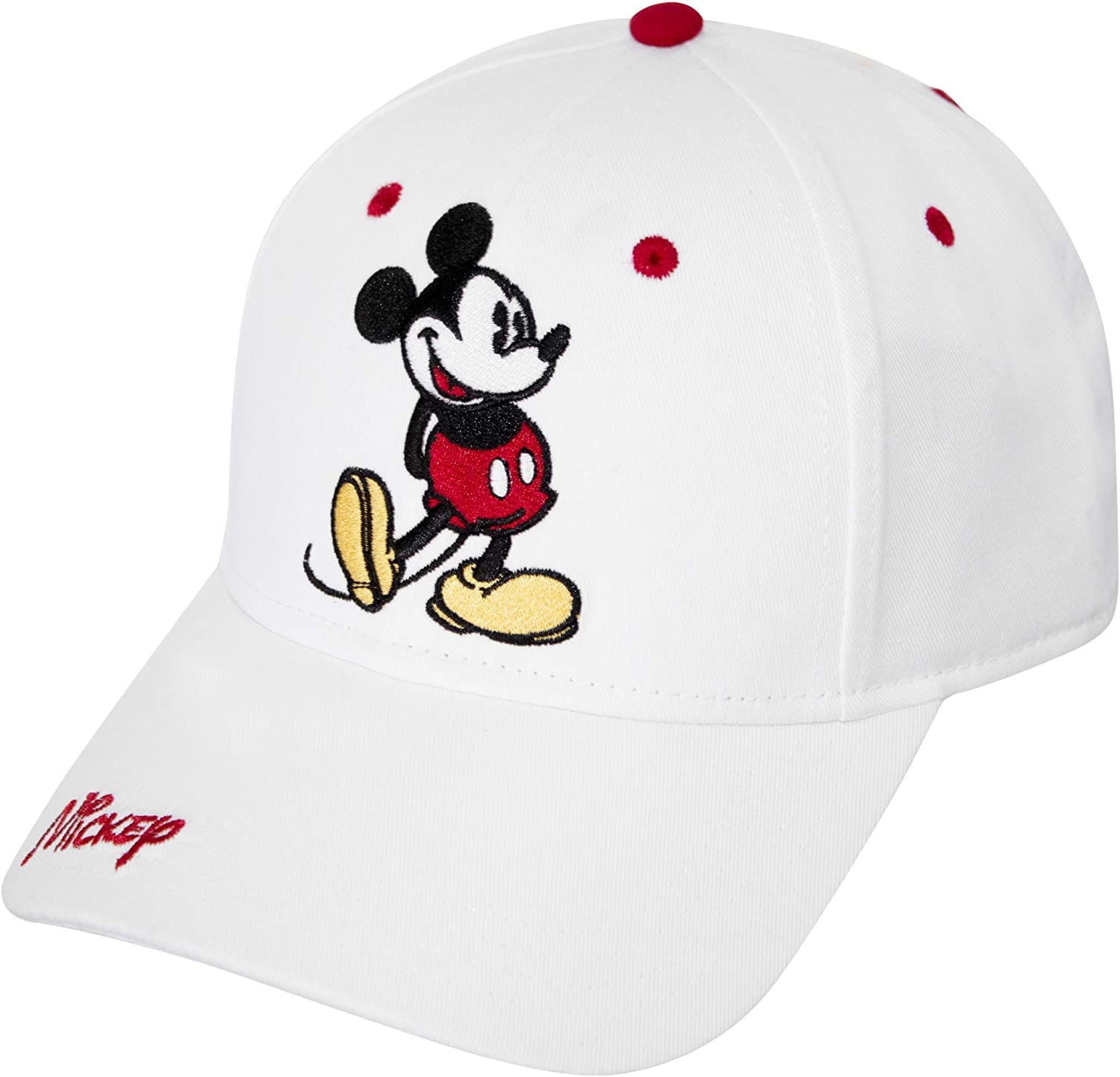 Disney Classic Embroidered Mickey Mouse Baseball Hat (Non Florida Namedrop)