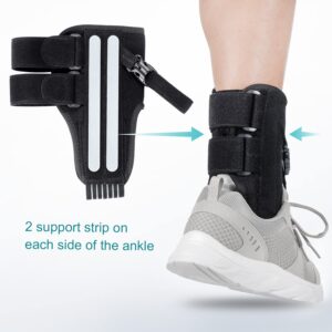 Foot Drop Brace for Walking Lifting Shoes, Drop Foot AFO Brace Help Raise Shoes, Foot Up Splint for Ankle, Improved Walking Gait, Prevent Falls and Injuries, for Left and Right Foot,Fits Women and Men