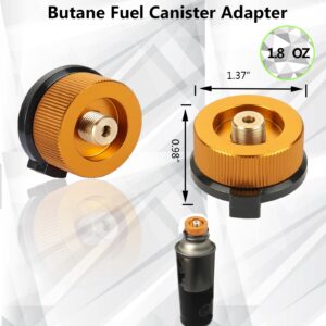 Horynar Gas Refill Adapter Butane Refill Adapter Save More Money Isobutane Fuel Canister / 8 OZ Butane Refill Propane Tank 16 OZ Adapter EN417 Valve Canister Shifter