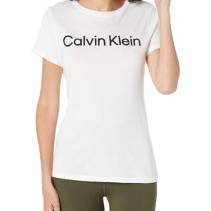 Calvin Klein Performance Women's Short Sleeve T-Shirt, White, X-Large