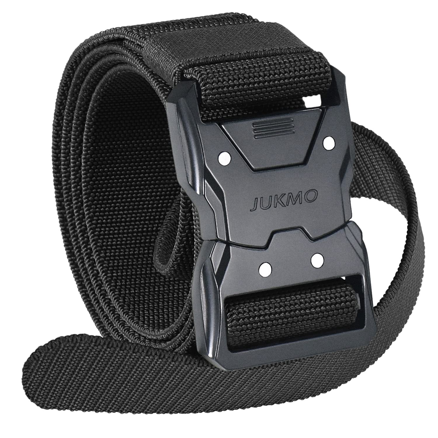 JUKMO 1.5" Quick Release Tactical Nylon Belt with Heavy Duty Buckle, Medium Size for 36-42" Waist