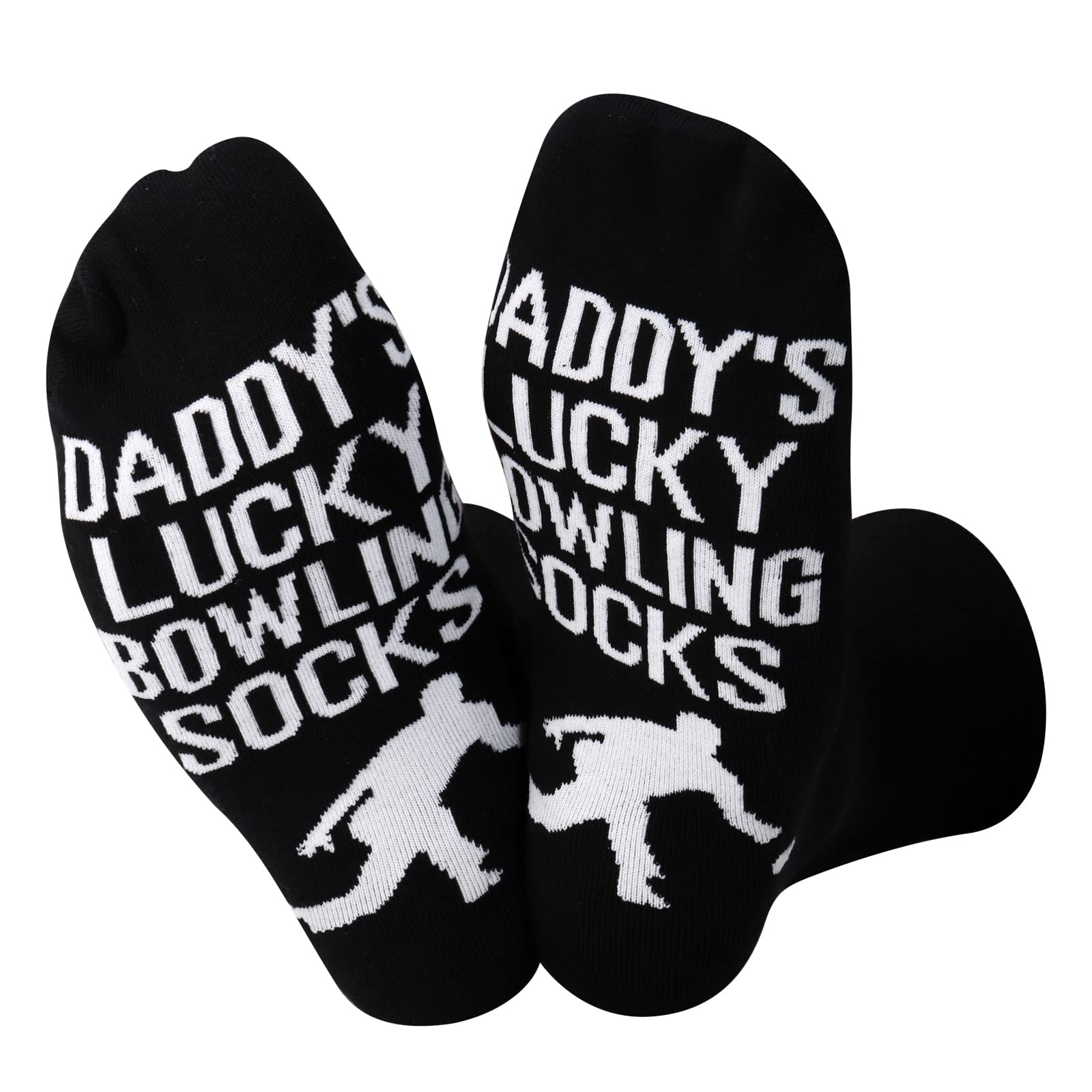 TSOTMO Men’s Sports Socks Bowling Socks Daddy's Lucky Bowling Socks Gift For Men Bowling Lover Player Socks Gift Bowlers Gift (Dad Bowling)