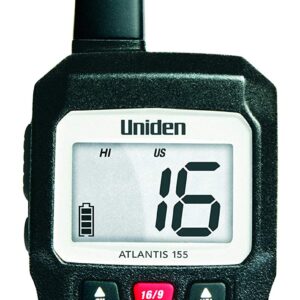 Uniden Atlantis 155 Handheld Marine Radio + SeaSense Large Air Horn