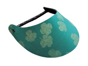 the incredible sunvisor assorted novelty patterns perfect for summer! made in the usa!! (4 leaf clover), one size