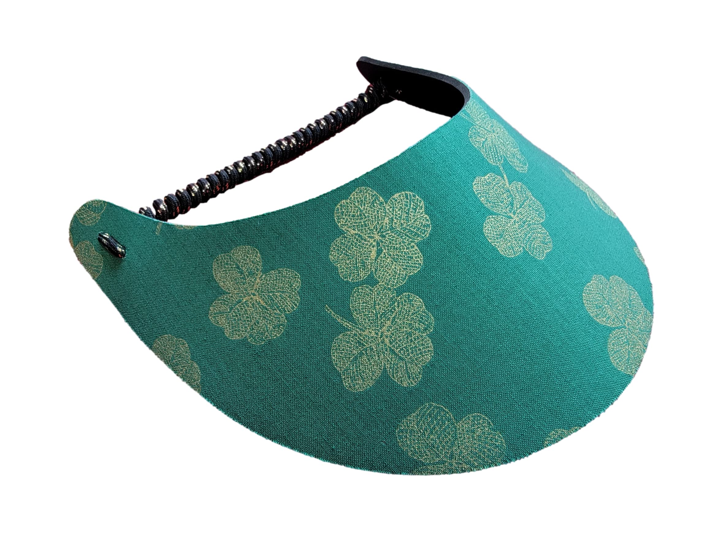 The Incredible Sunvisor Assorted Novelty Patterns Perfect for Summer! Made in The USA!! (4 Leaf Clover), One Size