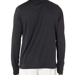 Reebok Men's Standard Long Sleeve Workout Shirt, Night Black, X-Large