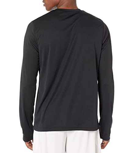 Reebok Men's Standard Long Sleeve Workout Shirt, Night Black, X-Large