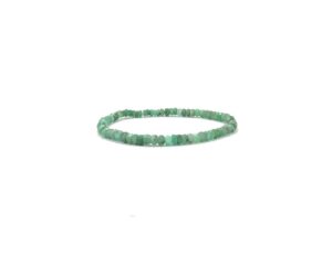 natural emerald stretchable beads bracelet 7 inch endless, brazilian emerald, healing bracelet, adjustable