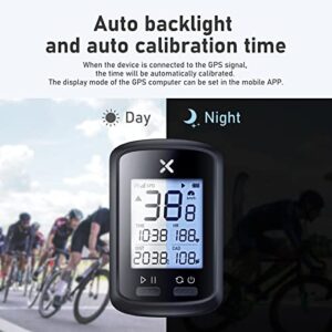 XOSS G+ Wireless Bike Computer, GPS Cycling Speedometer and Odometer with Bluetooth and ANT+, Bicycle Accessories with LCD Display, Waterproof MTB Tracker Fits All Bikes