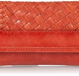 Frye Melissa Basket Woven Wallet, Sandstone