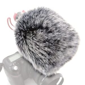 Fur windscreen Wind Shield Compatible for rode VideoMic GO II 2 VMGOII VideoMicro II Microphone windshield dead cat accessories