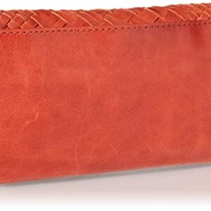 Frye Melissa Basket Woven Wallet, Sandstone