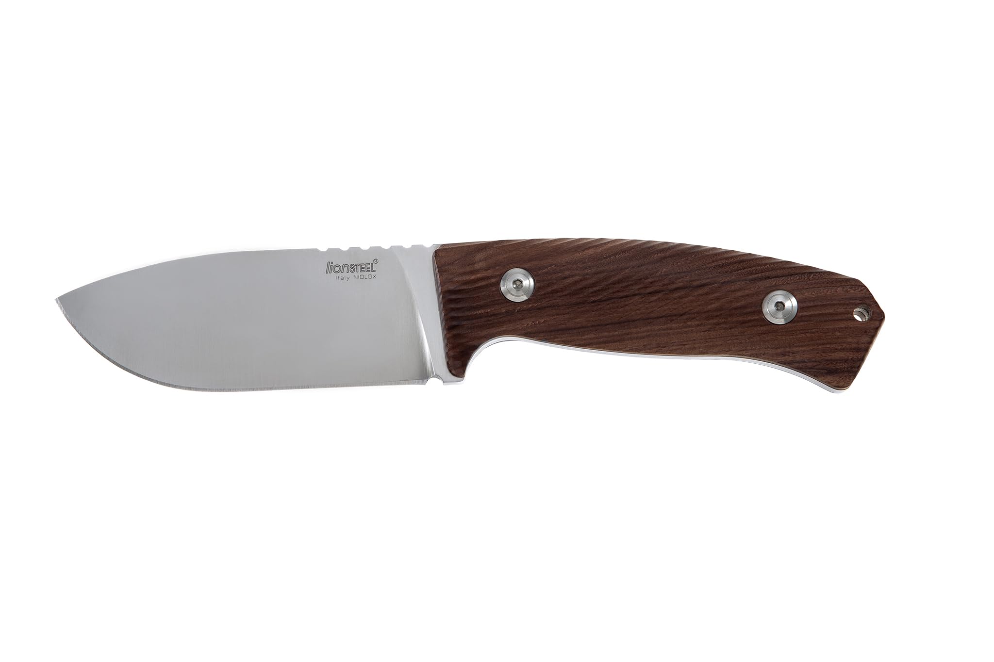 Lion Steel LIONSTEEL M3 ST Bushcraft Fixed Blade Knife Niolox Stainless and Santos Wood Hunting Knives