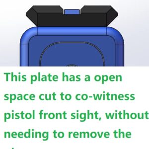 ADE Optic Red Dot Sight Mount Picatinny Plate for Taurus GX4,G3C,Canik TP9SA for Install Pistol Red Dot Sight fits Trijicon RMR,Doctor,Vortex,Burris +Built in Screw Hole for Shield RMSc Footprint