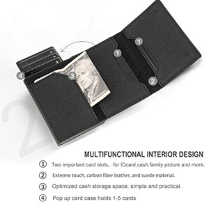 Aiuwo Mens Slim Wallet with Money Clip RFID Blocking Credit Card holder Minimalist Wallet for Men with Gift Box