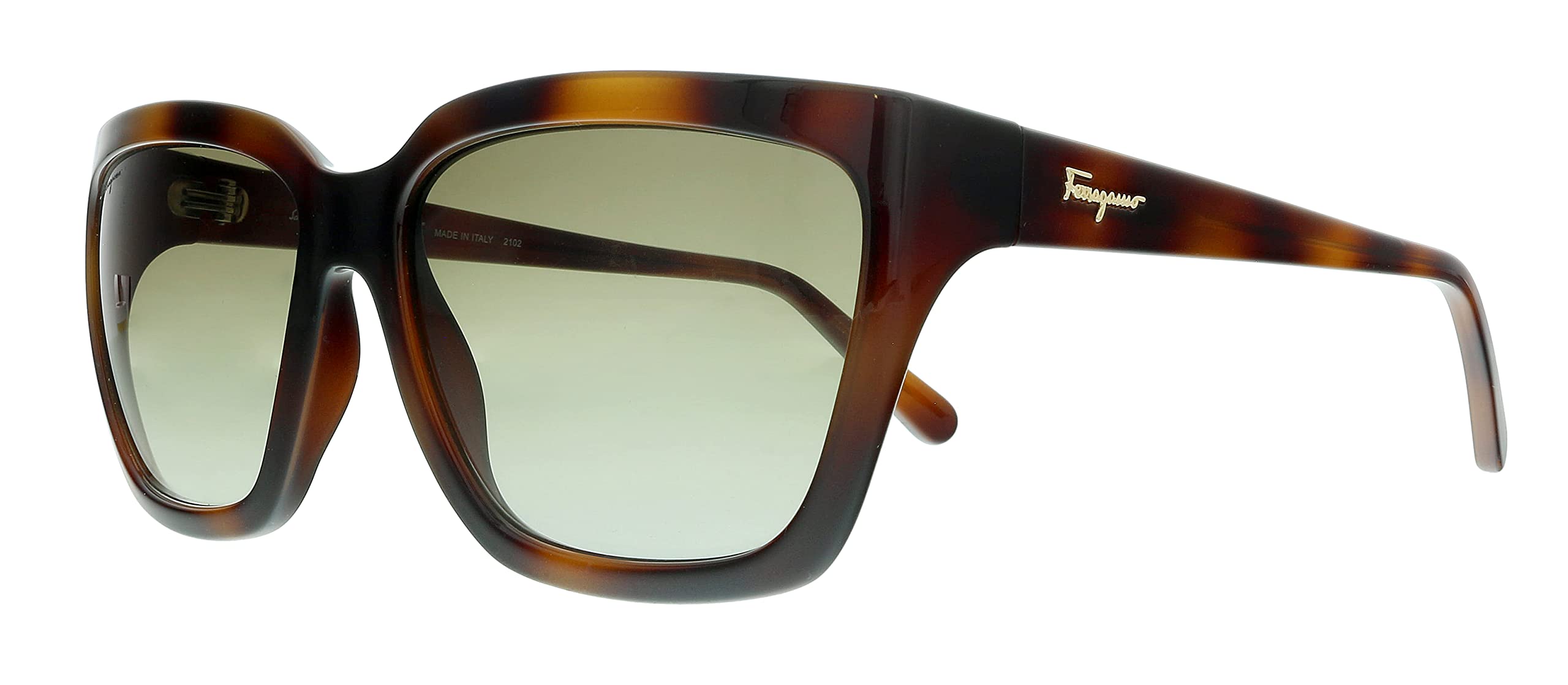 Salvatore Ferragamo SF1018S 214 Tortoise Modified Rectangle Sunglasses for Womens