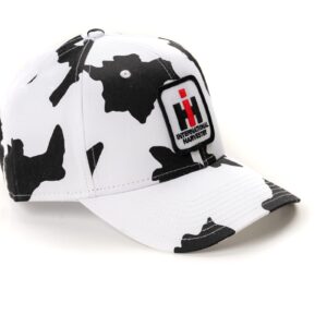 J&D Productions, Inc. International Harvester IH Logo Hat, Cow Print, 7 1/8