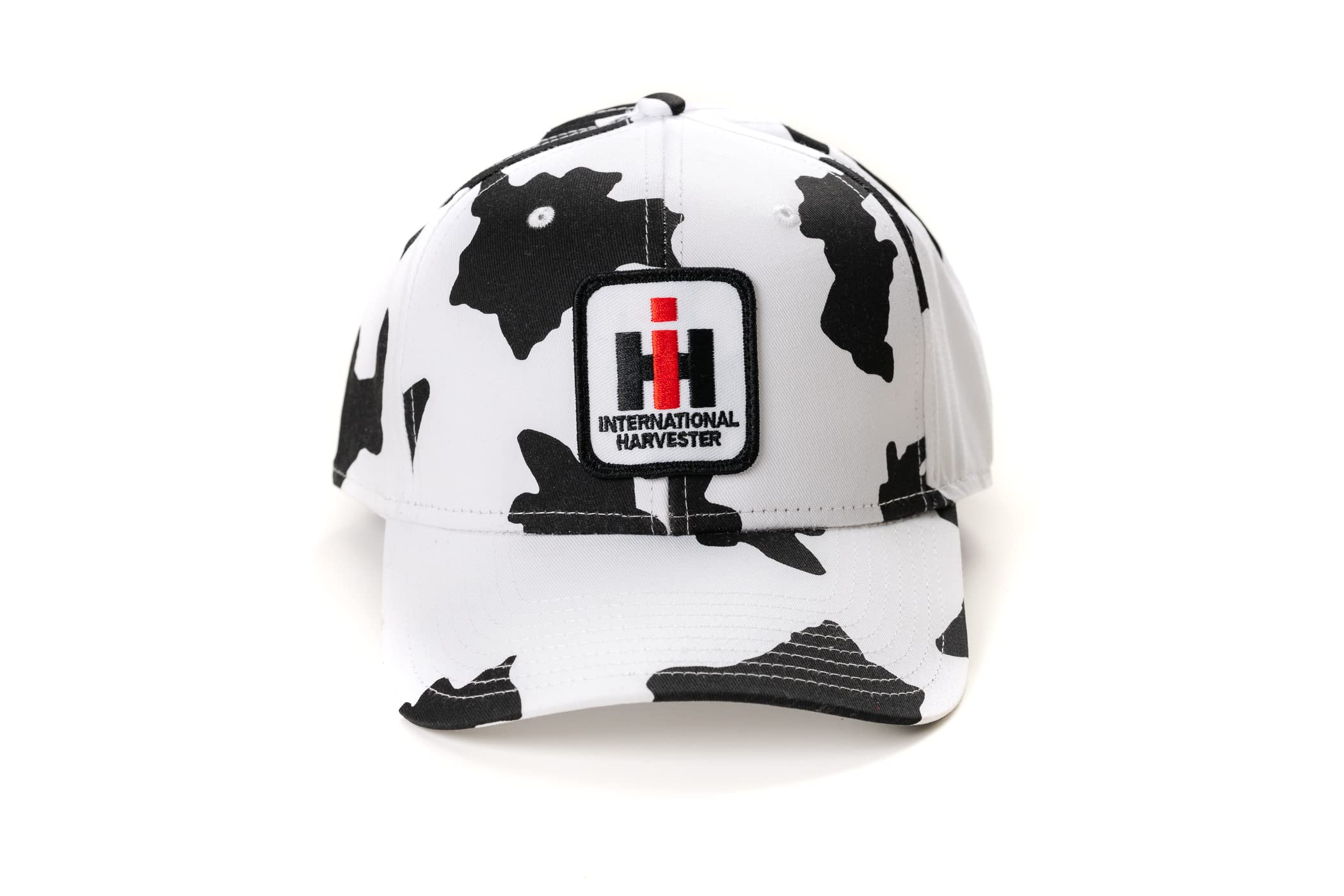 J&D Productions, Inc. International Harvester IH Logo Hat, Cow Print, 7 1/8