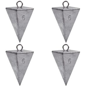 Pyramid Sinkers Fishing Weights Fishing Sinker Weights Pyramid Weights Surf Fishing Weights Saltwater Ocean Fishing Gear Tackle 1oz 2oz 3oz 4oz 5oz 6oz 8oz