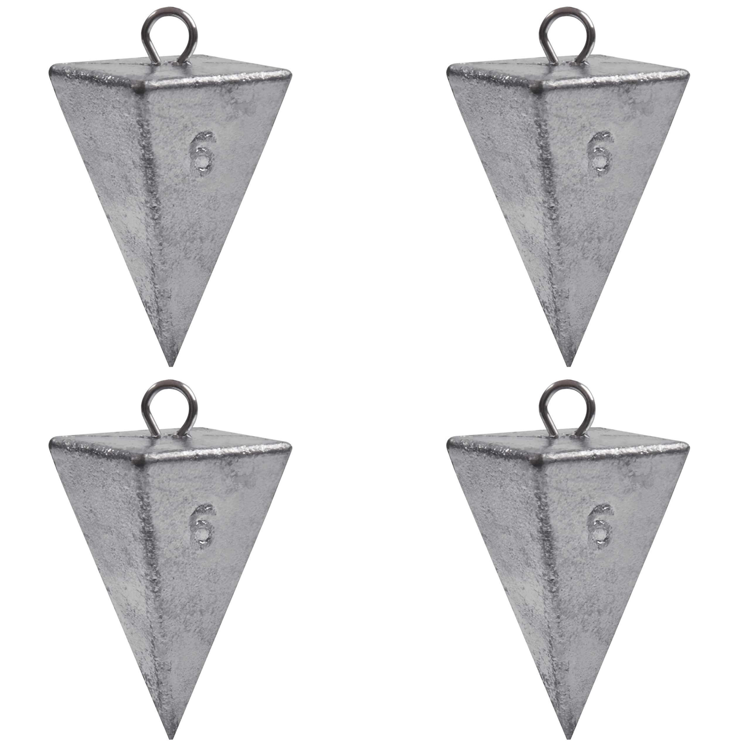 Pyramid Sinkers Fishing Weights Fishing Sinker Weights Pyramid Weights Surf Fishing Weights Saltwater Ocean Fishing Gear Tackle 1oz 2oz 3oz 4oz 5oz 6oz 8oz