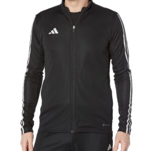 adidas Men's Tiro Training Jacket, Black/Reflective Silver, XX-Large