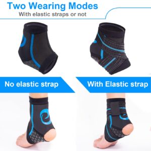 Nvorliy Ankle Brace for Swimming, Aquatic, Scuba Diving, Surfing, Paddle Boarding, Water Sports or Injury Recovery, Neoprene Compression Ankle Wrap & Foot Support for Women & Men (Large)