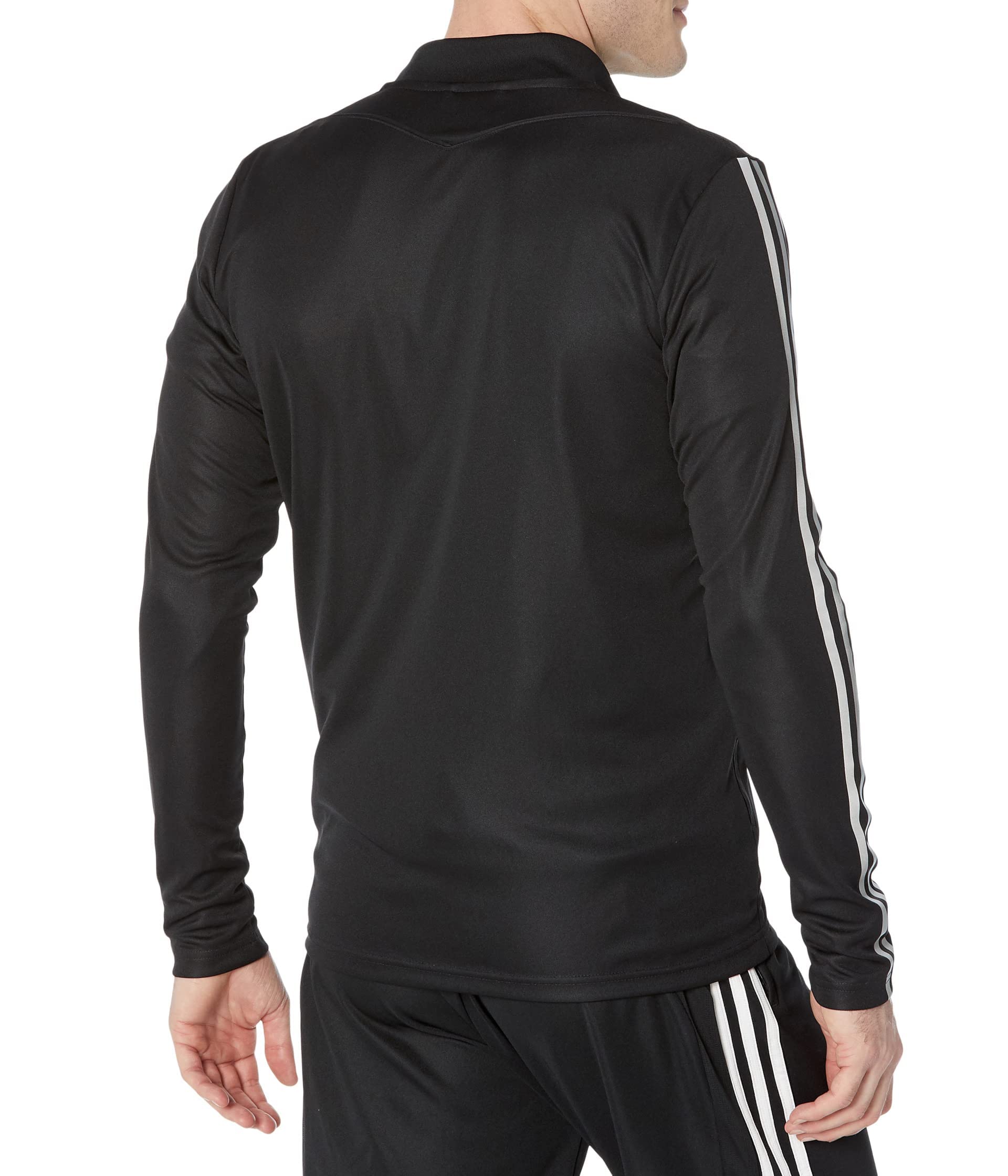 adidas Men's Tiro Training Jacket, Black/Reflective Silver, XX-Large