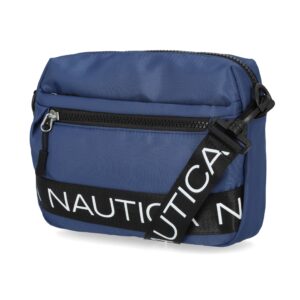 Nautica Womens Nautica Nylon Bean Bag Crossbody/Belt Bag With Adjustable Shoulder Strap, Indigo, One Size