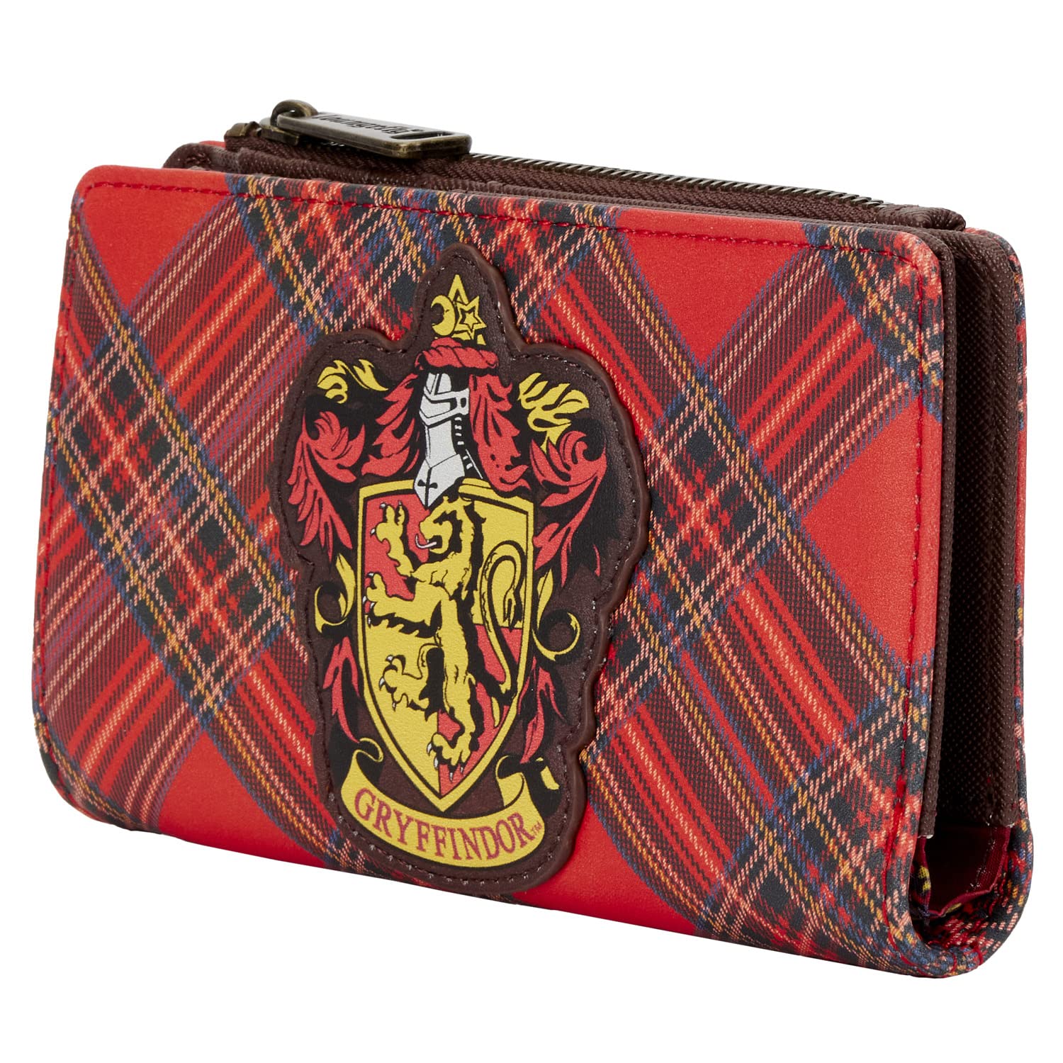 Loungefly Harry Potter Gryffindor Plaid Pattern Faux Leather Wallet