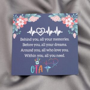 FEELMEM Occupational Therapist Assistant Gifts OTA Gift Behind You All Your Memories Keychain Occupational Therapy Jewelry OTA Graduation Gift (OTA-ky)