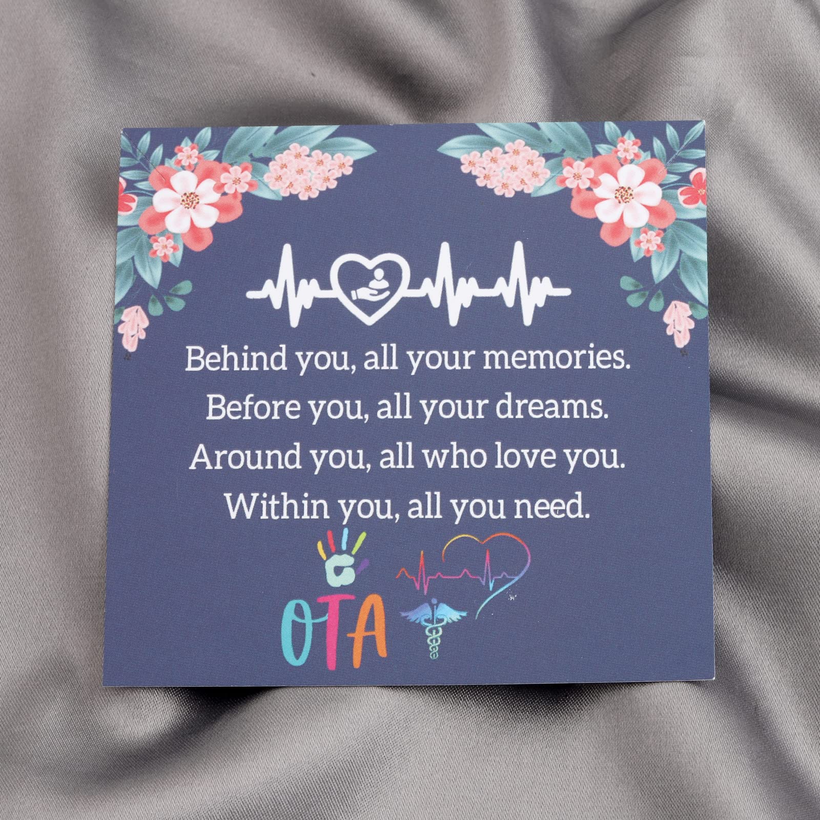 FEELMEM Occupational Therapist Assistant Gifts OTA Gift Behind You All Your Memories Keychain Occupational Therapy Jewelry OTA Graduation Gift (OTA-ky)