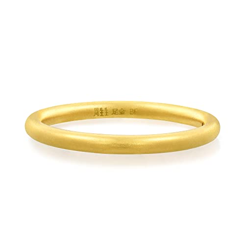 CHOW SANG SANG 999 24K Solid Gold Stackable Ring for Women 92293R (Our Size 11 / US 5.25)